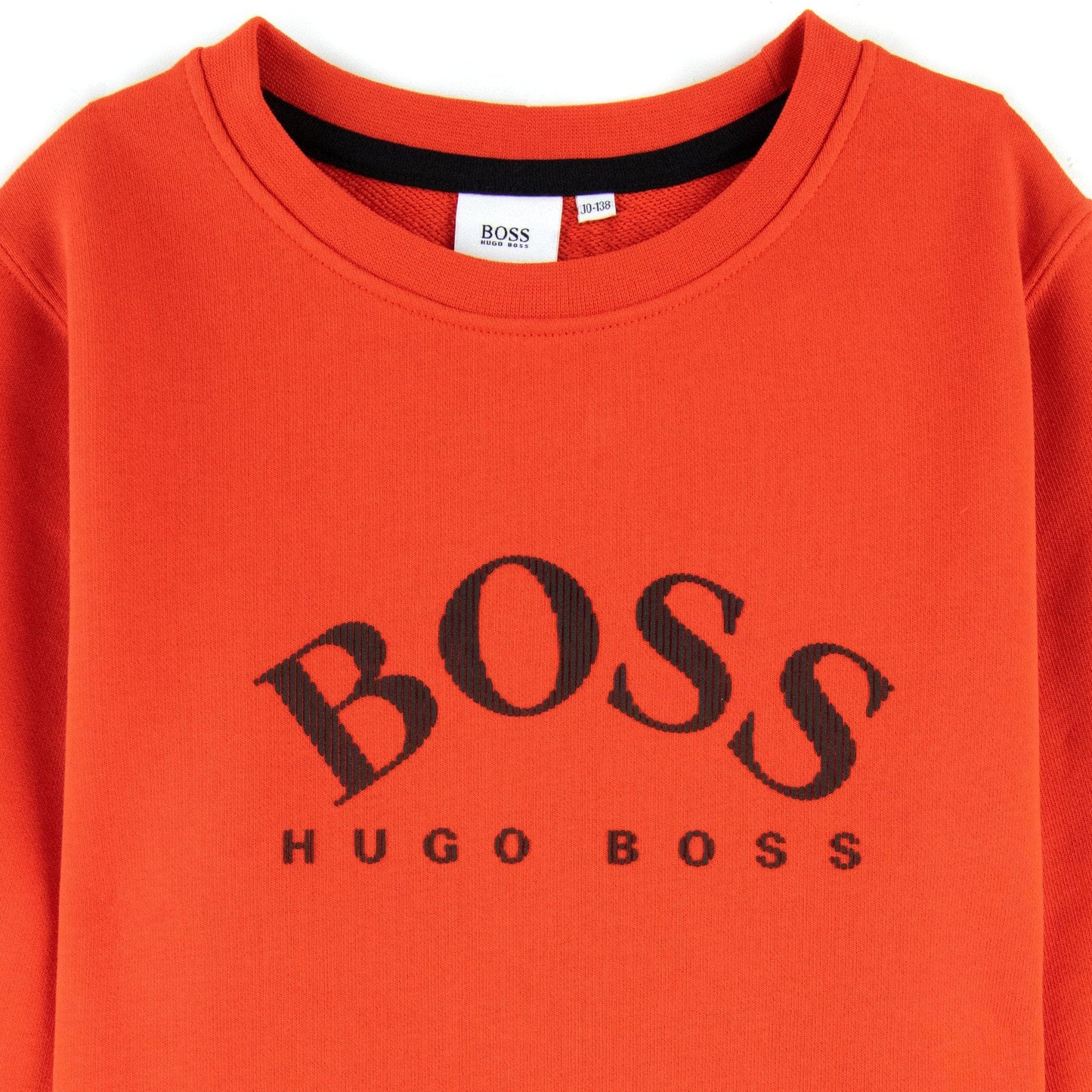 Hugo Boss Kids Logo Crew Neck Sweatshirt Spicy Orange 499