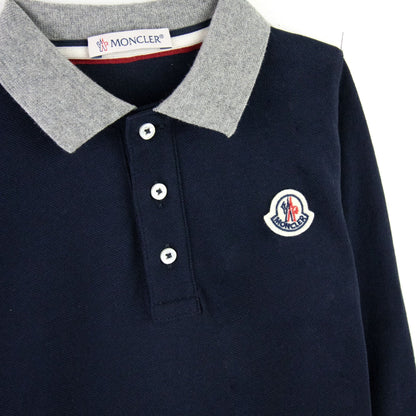 Moncler Junior Maglia Manica L/s Polo Navy 778