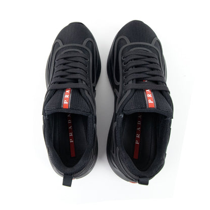 Prada Bike Fabric Sneakers Black