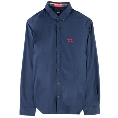 Hugo Boss Stretch Regular Fit L/s Shirt Navy 410 DS3