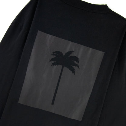 Palm Angels PXP Tonal L/s T Shirt Black/black