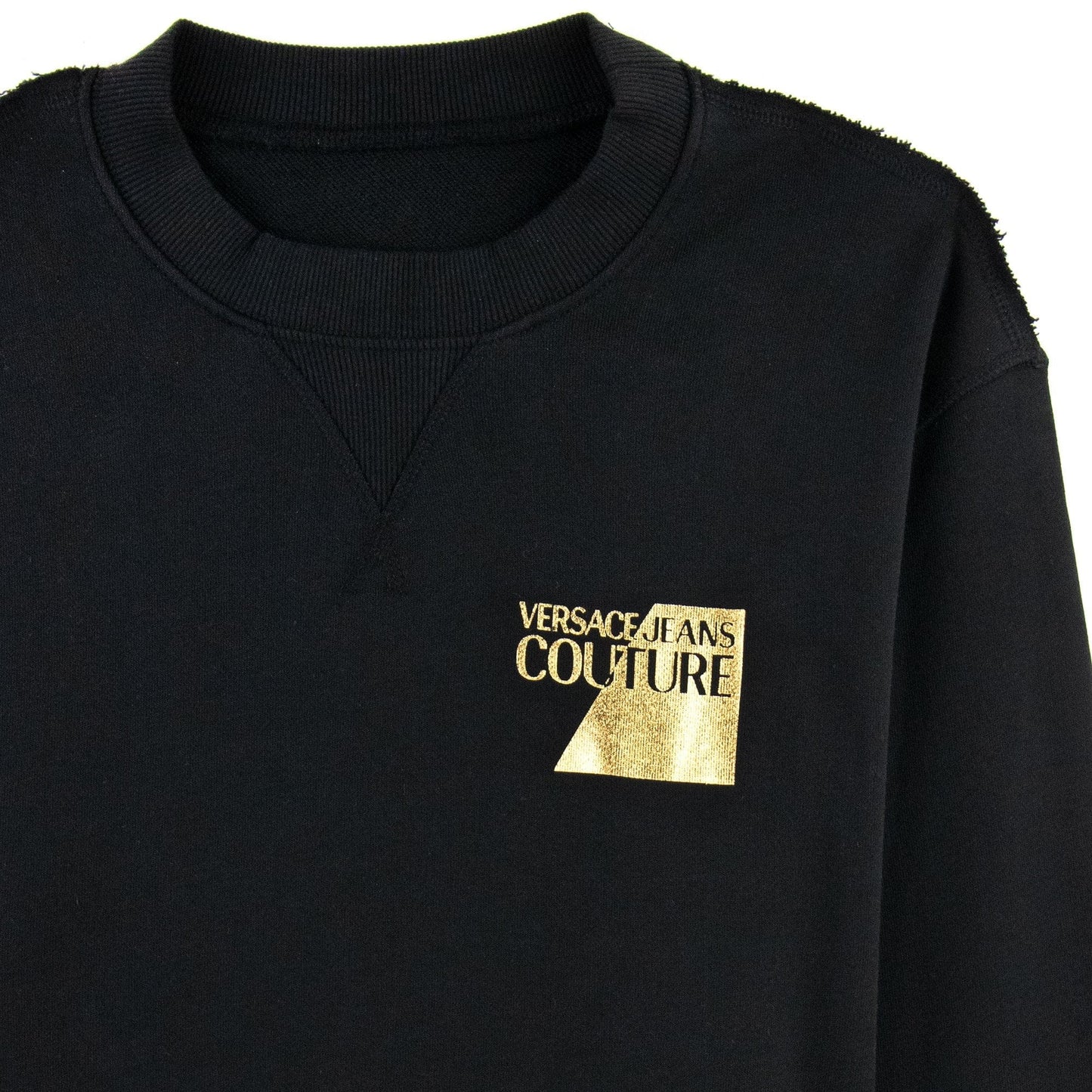 Versace Jeans Couture Sweatshirt Foil Logo Chest Black