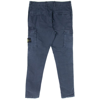 Stone Island Garment Dyed Cargo Pants Navy V0120