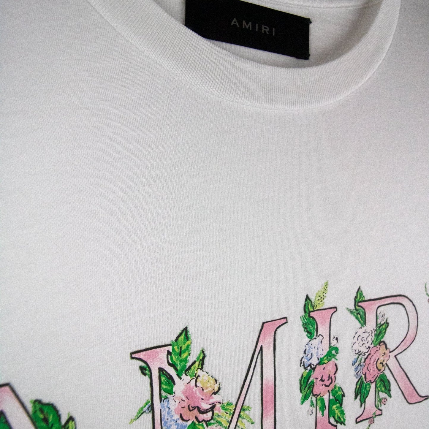 Amiri Floral Crewneck T Shirt White