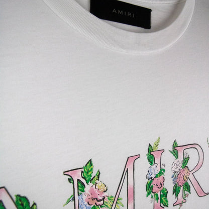 Amiri Floral Crewneck T Shirt White
