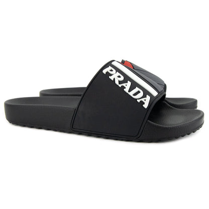 Prada Rubber Slider Black/red