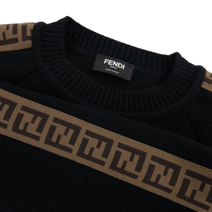 Fendi Kids FF-trim Sweatshirt Black