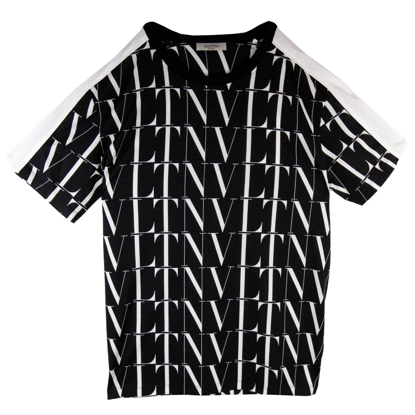 Valentino Logo Times Print T Shirt Black/white
