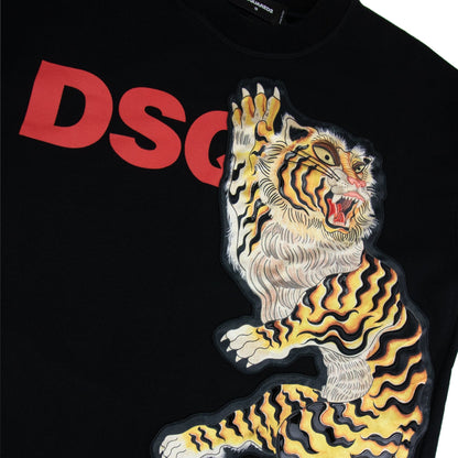 Dsquared2 Large Tiger Sweatshirt Black 900