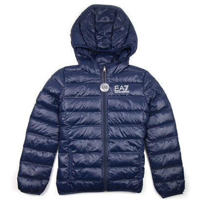 Emporio Armani Hooded Down Jacket Navy