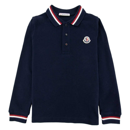 Moncler Junior Maglia Monica L/s Polo Navy 778