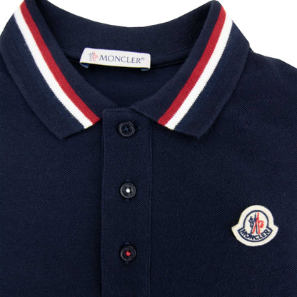 Moncler Junior Maglia Monica L/s Polo Navy 778