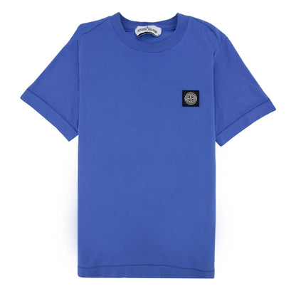 Stone Island Junior Chest Patch T/s Blue V0043