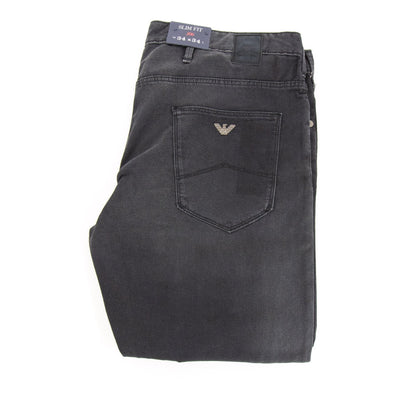 Armani Jeans Slim Fit J06 Black Soft Denim Black Denim 900
