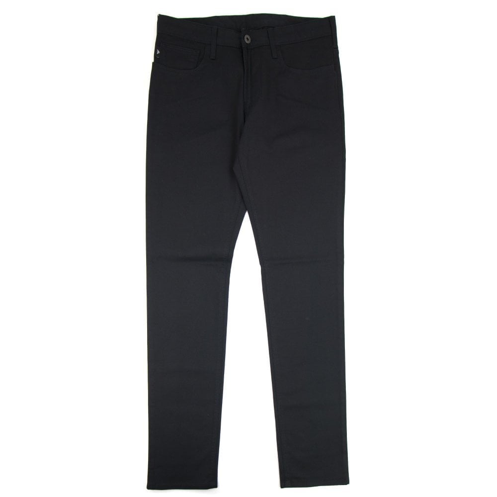 Emporio Armani Armani Jeans J06 Slim Fit Chinos 'Short Leg' Nero 0999