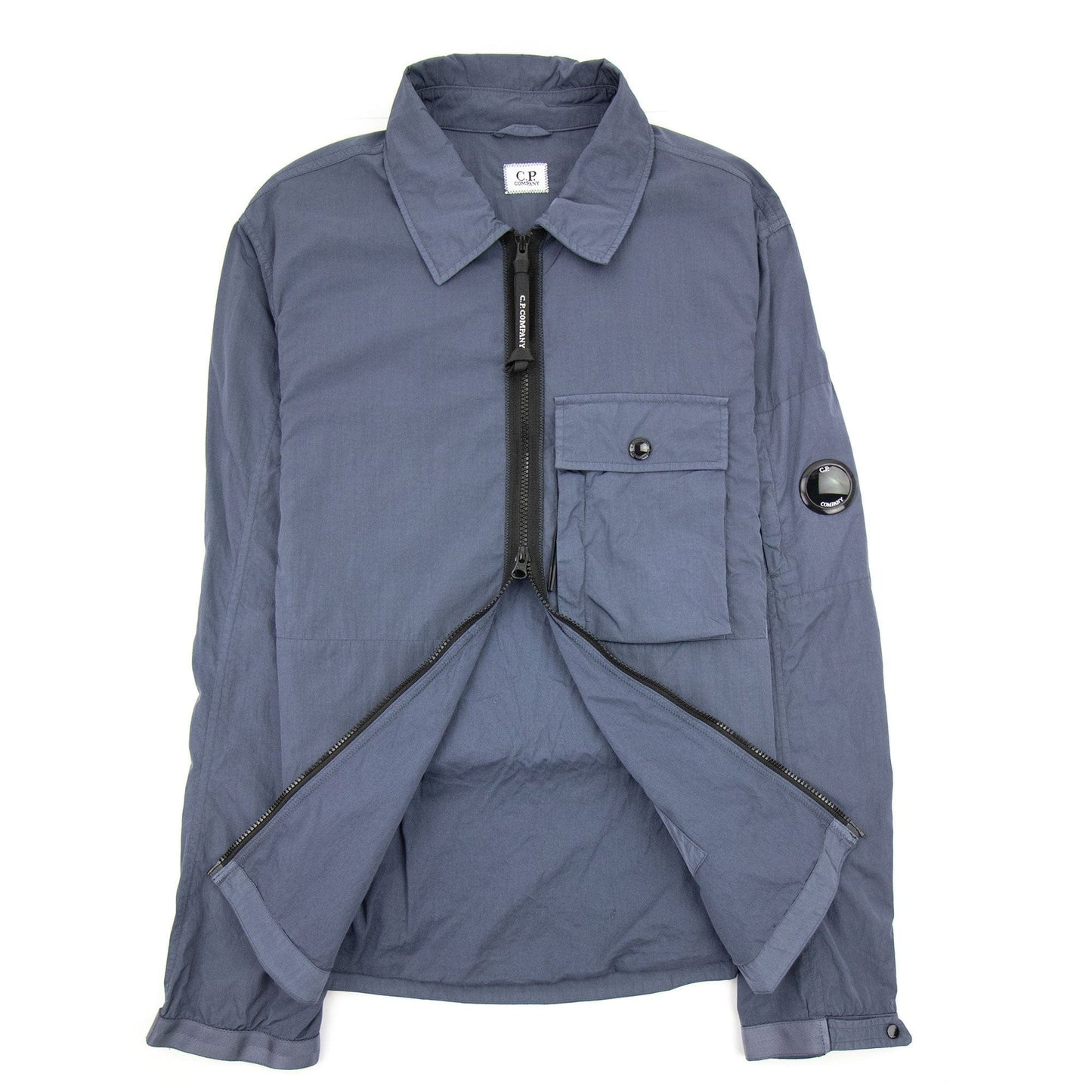 C.P. Company Arm Lens Nylon Overshirt Blue 884