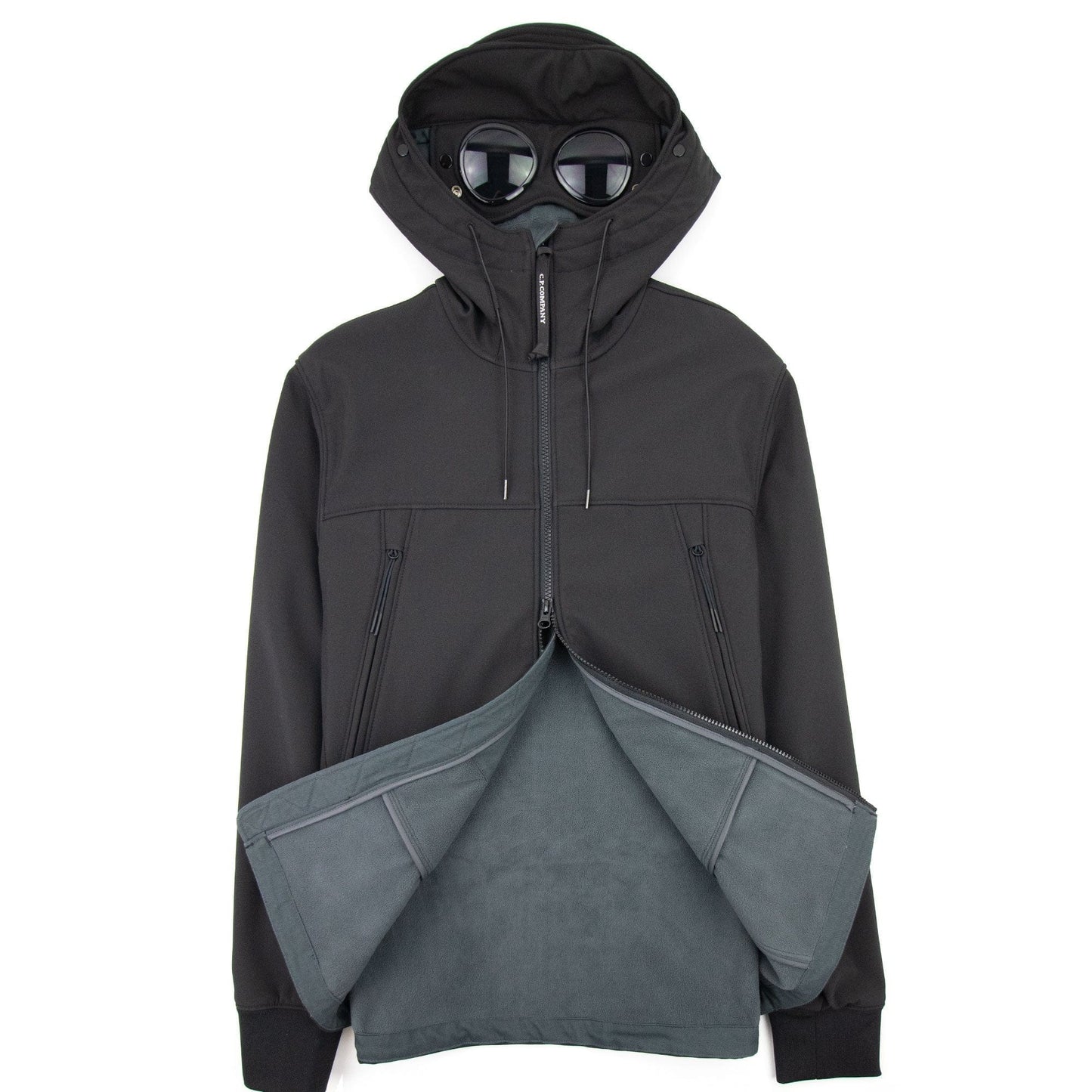 C.P. Company Soft Shell Goggle Jacket Black 999