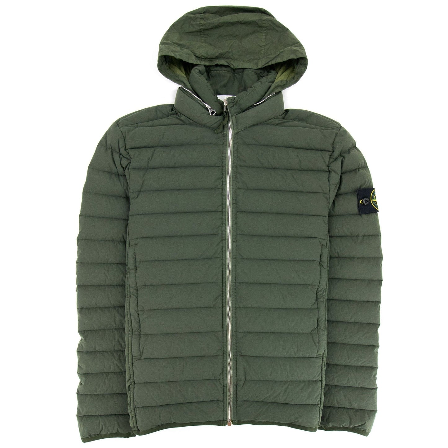 Stone Island Loom Woven Down Chambers Jacket Khaki V0059