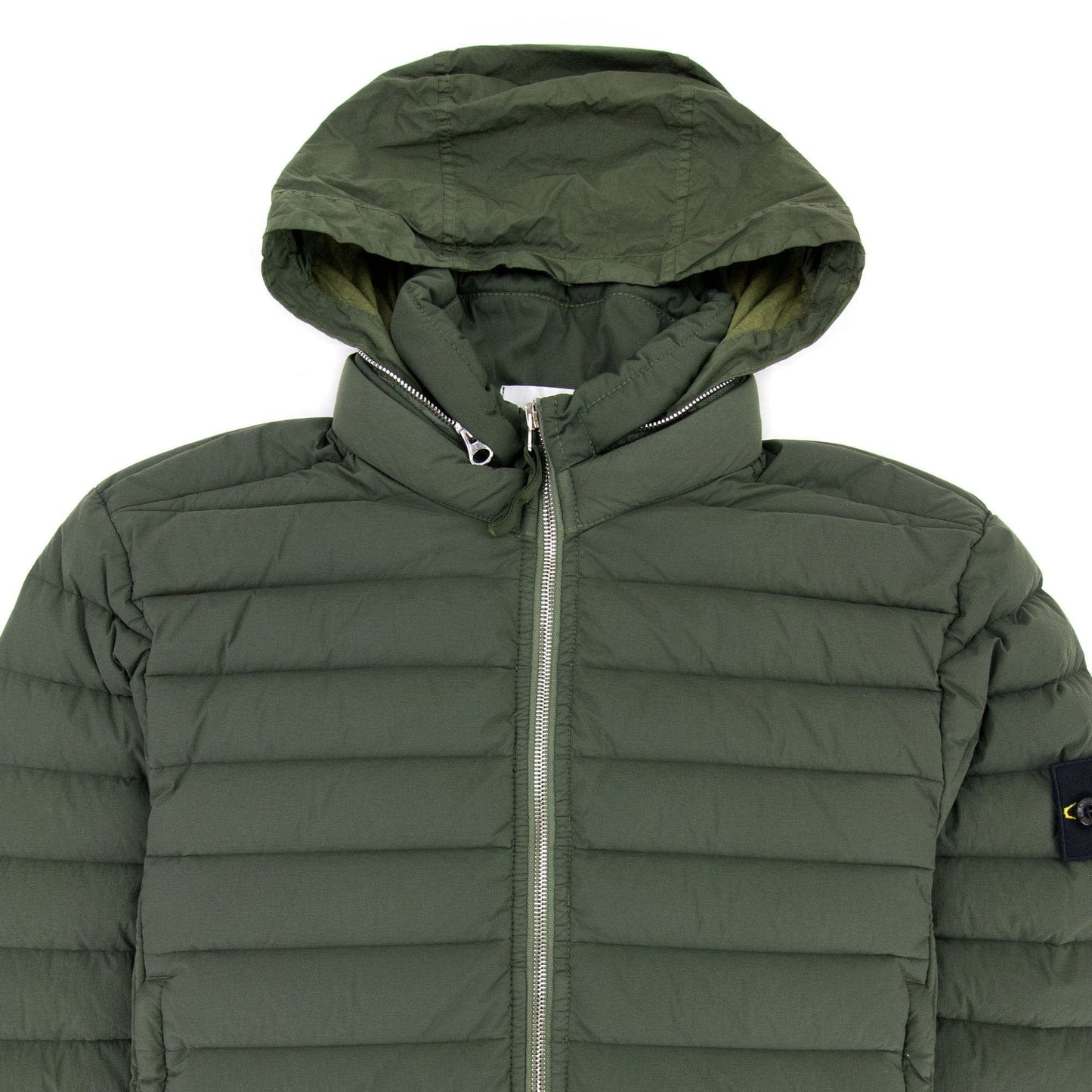 Stone Island Loom Woven Down Chambers Jacket Khaki V0059