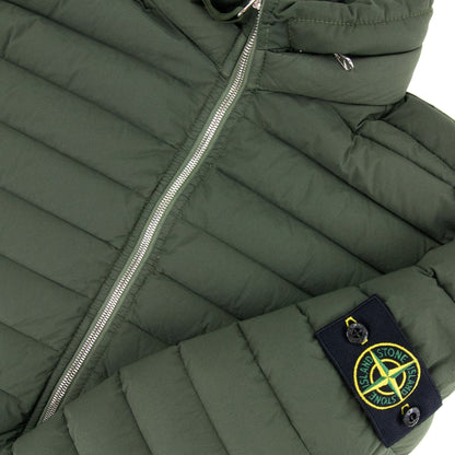 Stone Island Loom Woven Down Chambers Jacket Khaki V0059