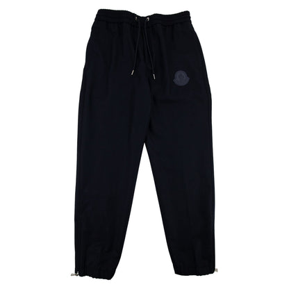 Moncler Rubber Logo Straight Cuff Pants Navy 742