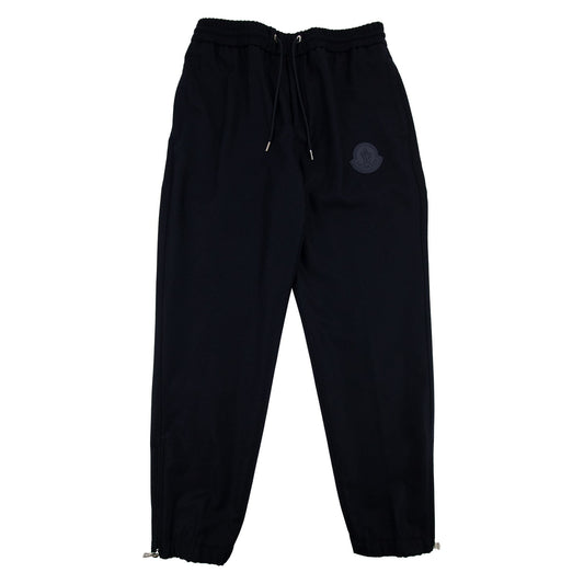 Moncler Rubber Logo Straight Cuff Pants Navy 742