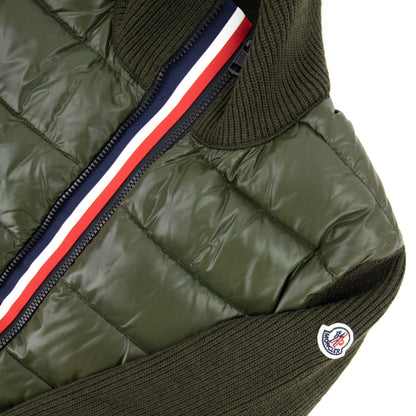 Moncler Maglione Tricot Card Cardigan Khaki 886