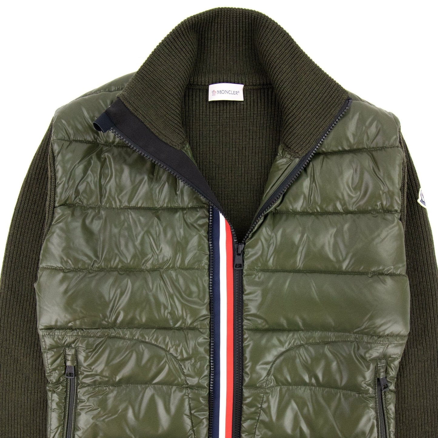 Moncler Maglione Tricot Card Cardigan Khaki 886