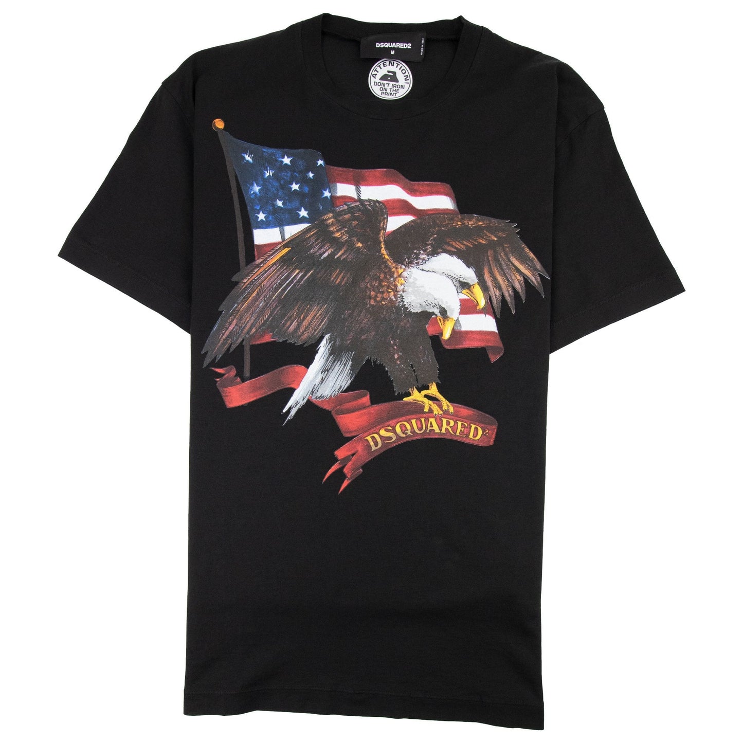 Dsquared2 Eagle Flag T-Shirt Black