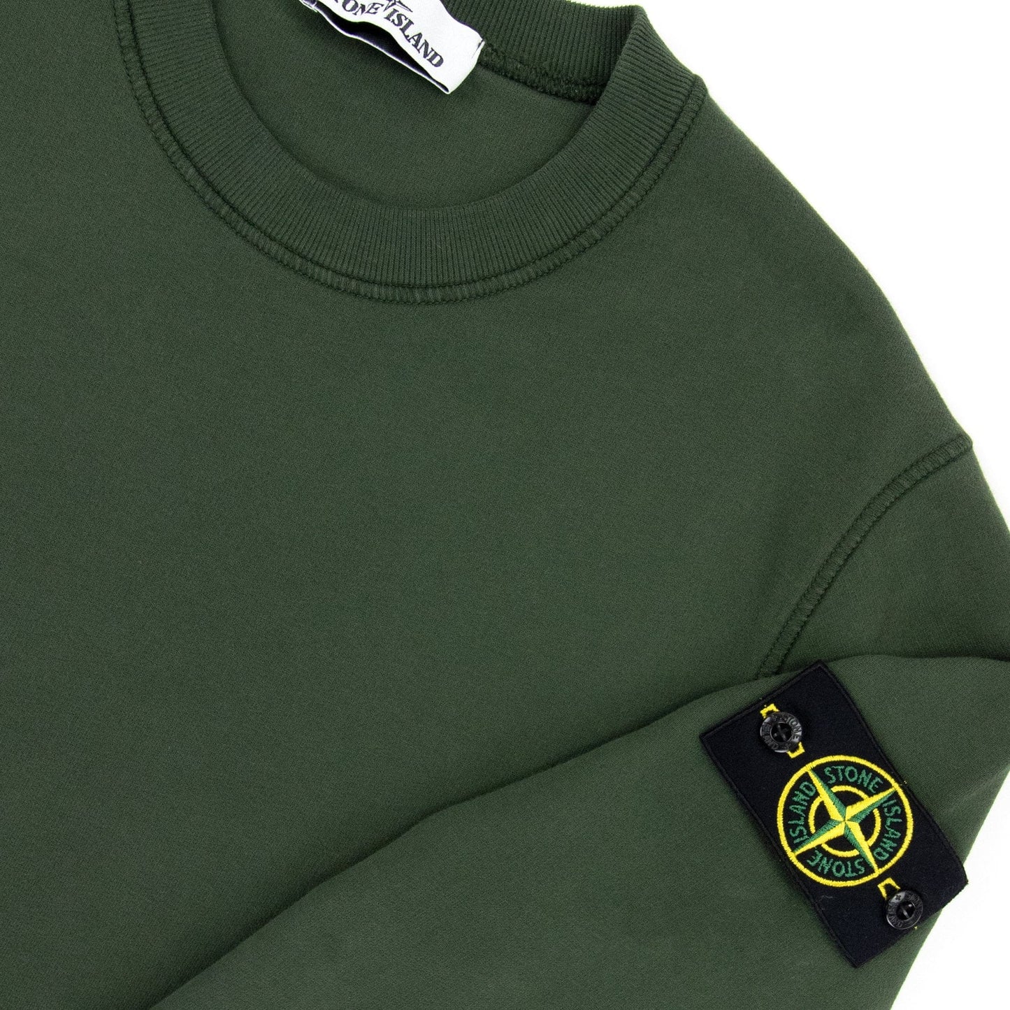 Stone Island 63020 Crewneck Sweatshirt Khaki V0059