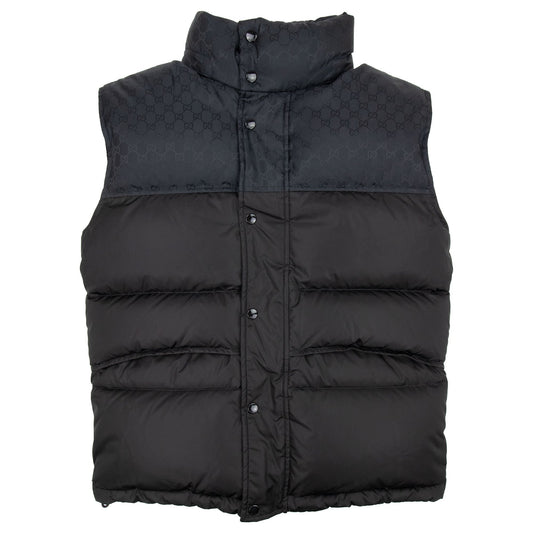 Gucci GG Jacquard Nylon Gilet Black