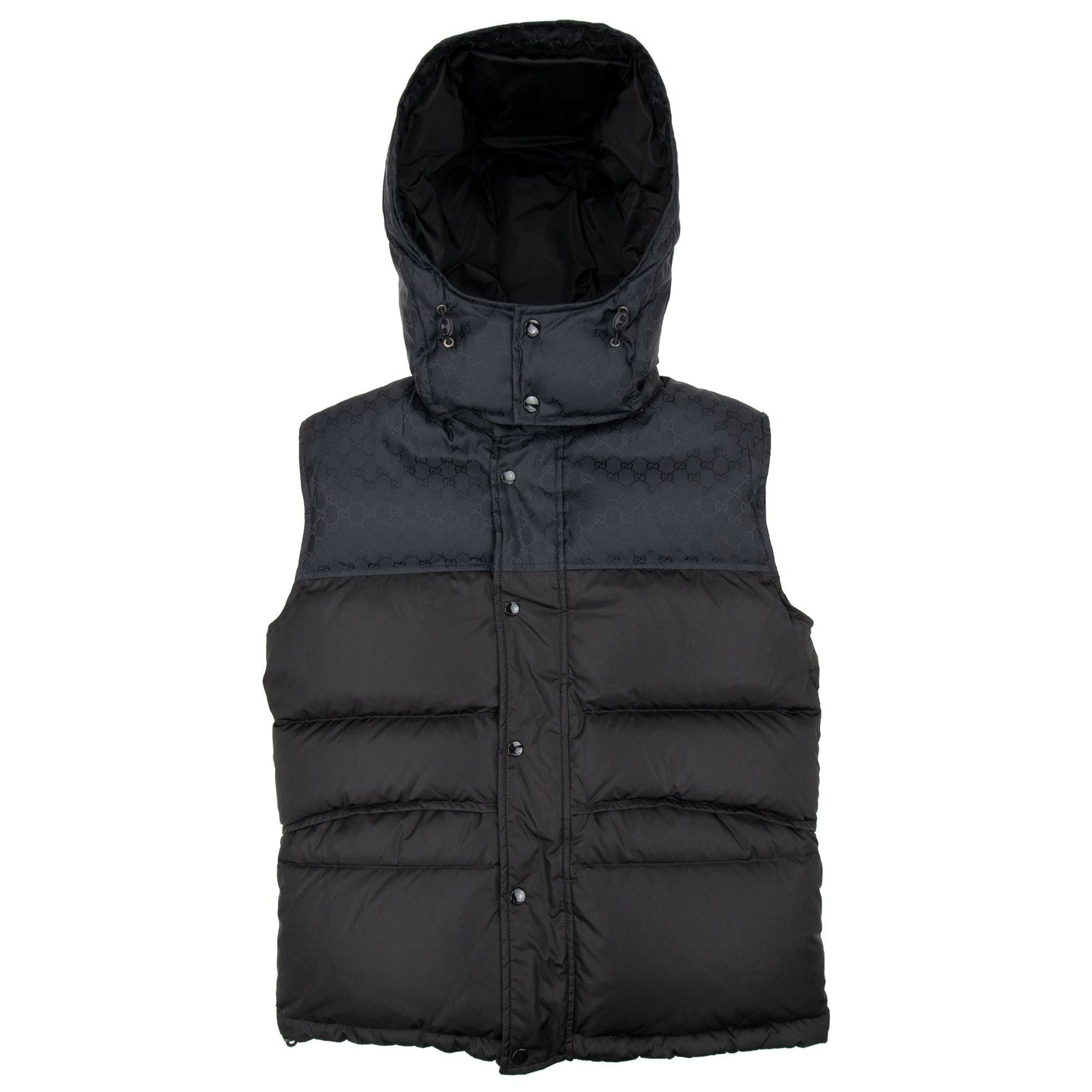 Gucci GG Jacquard Nylon Gilet Black