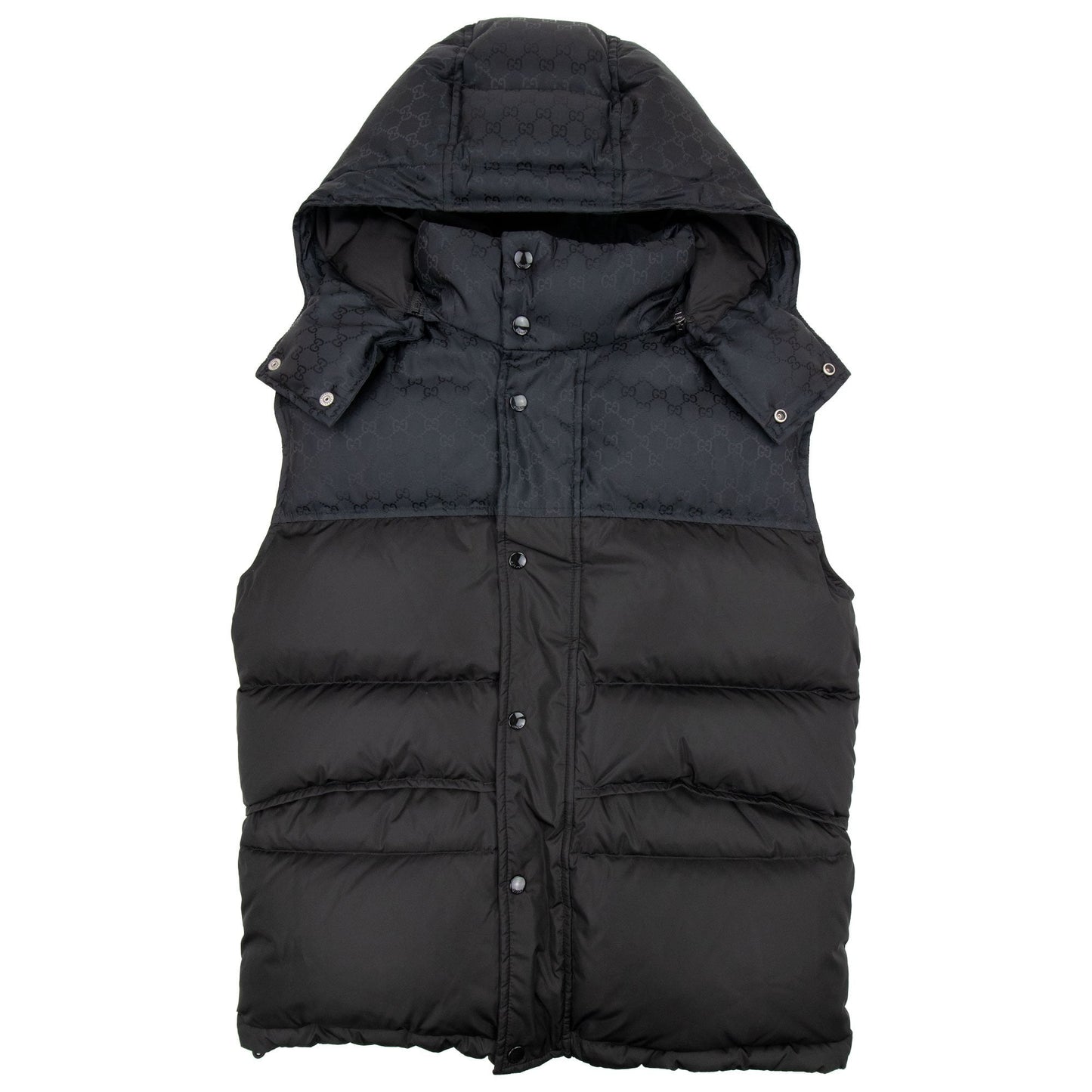 Gucci GG Jacquard Nylon Gilet Black