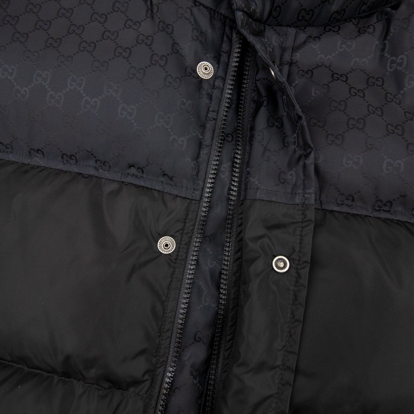 Gucci GG Jacquard Nylon Gilet Black
