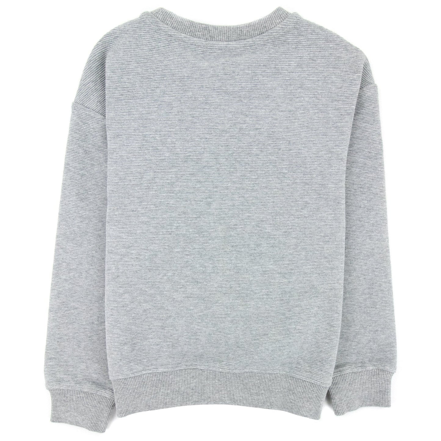 Moschino Kids Zip Pocket Cotton Sweatshirt Grey 60901
