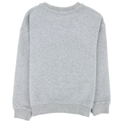 Moschino Kids Zip Pocket Cotton Sweatshirt Grey 60901