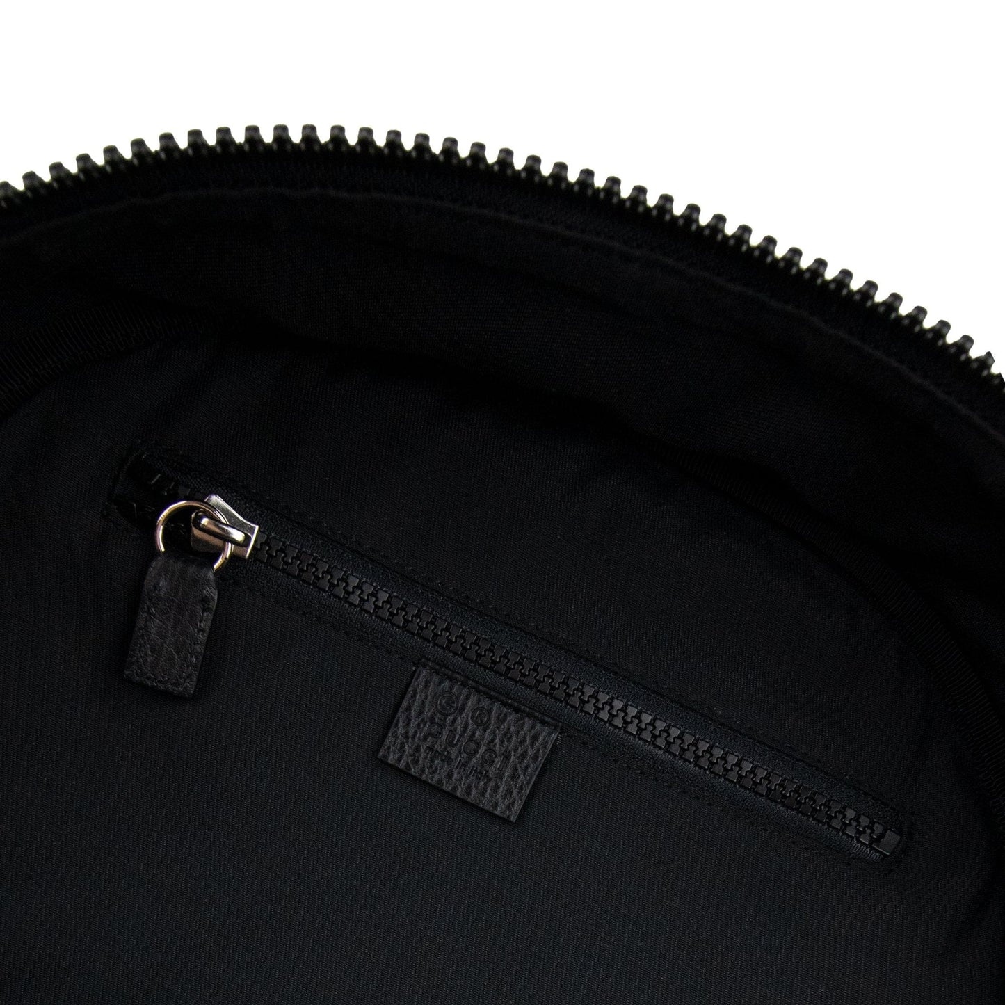 Gucci Logo Print Monogram Backpack Black 8615