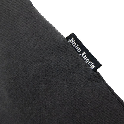 Palm Angels Garment Dyed Air Print T Shirt Black/black