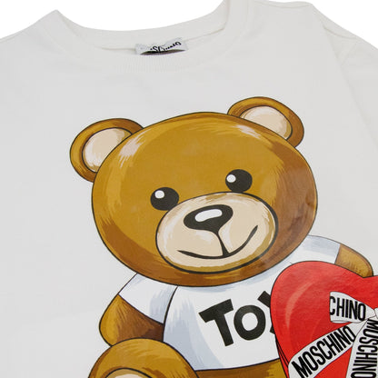 Moschino Kids Bear Logo T Shirt Cloud 10063