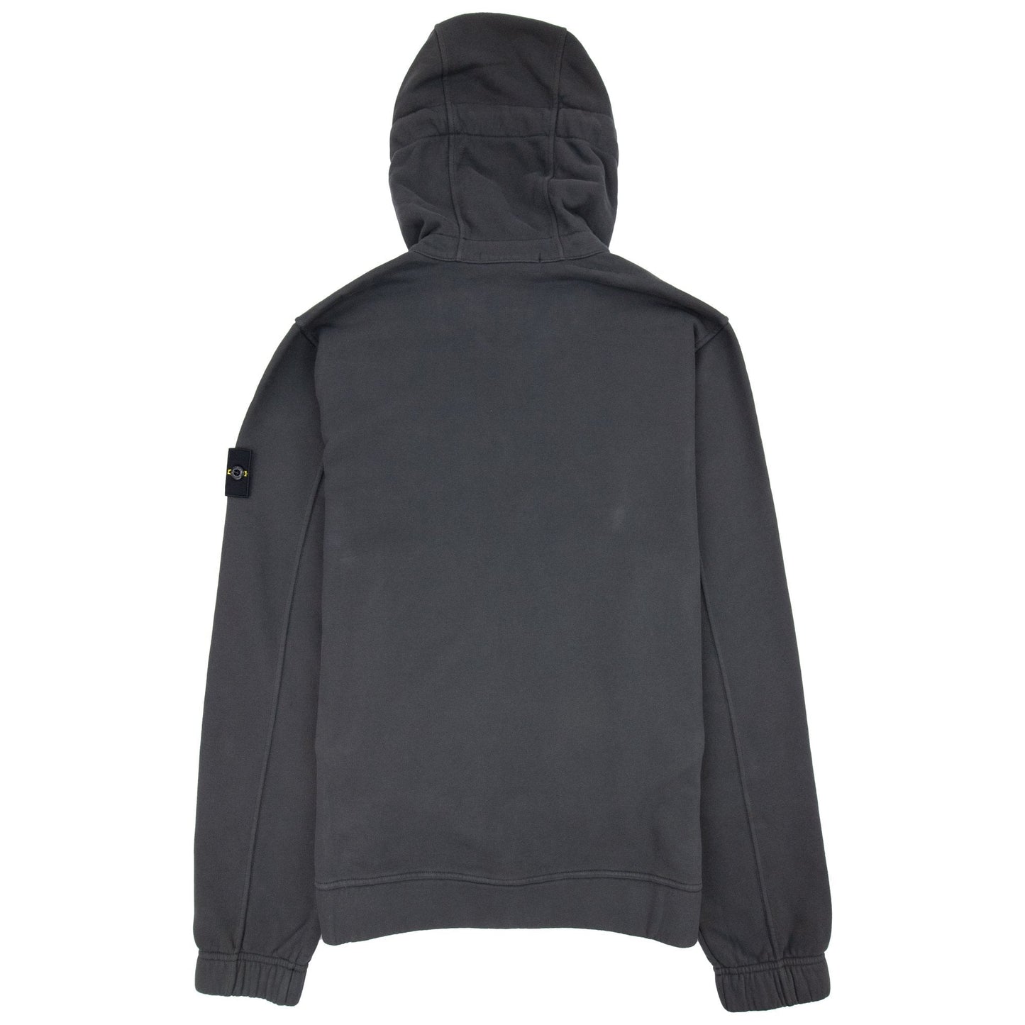 Stone Island 61420 Hoodied Zip Up Sweatshirt Charcoal V0065