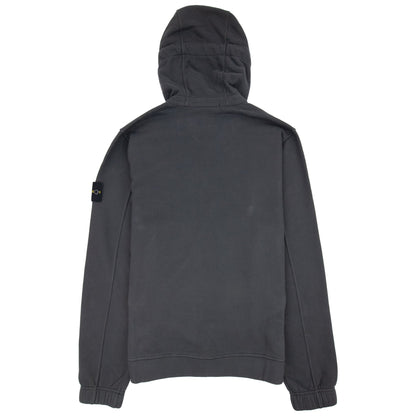 Stone Island 61420 Hoodied Zip Up Sweatshirt Charcoal V0065