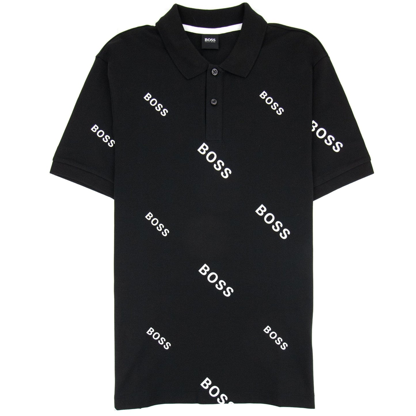 Hugo Boss Phillipson 76 Print Polo Black