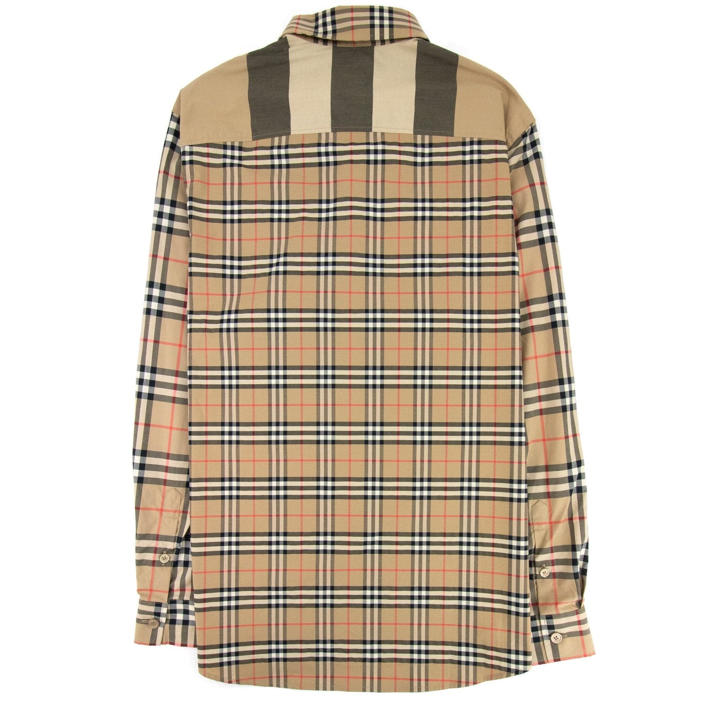 Burberry Tisford Patchwork Check Shirt Archive Beige