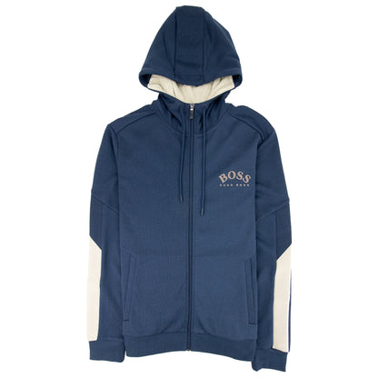 Hugo Boss Saggy Embroidered Hoodie Navy/Gold