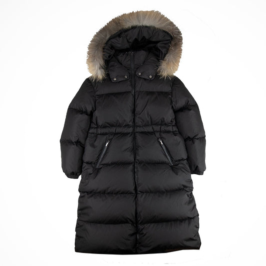 Moncler Junior Taim Giubbotto Long Jacket Black 999