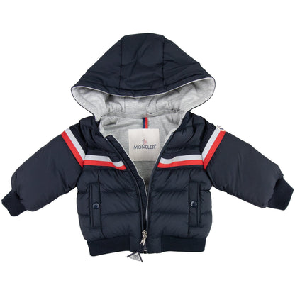 Moncler Junior Perd Down Padded Jacket Navy