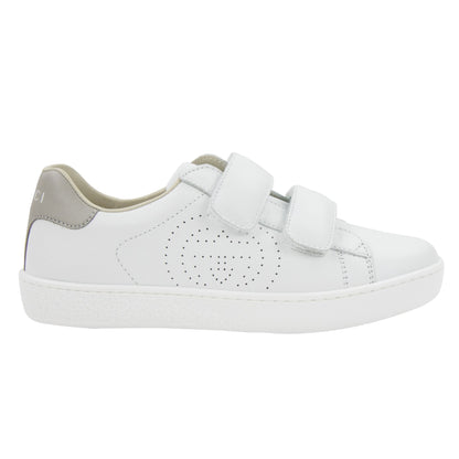 Gucci Junior New Ace Leather Trainers White 9060