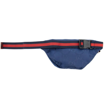 Gucci Junior Gg Monogram Print Nylon Bum Bag Blue 8278