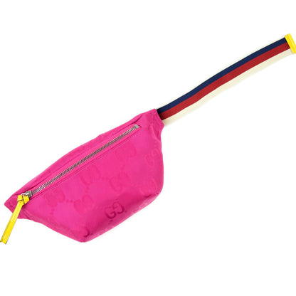 Gucci Junior Gg Monogram Print Nylon Bum Bag Light Pink 8584