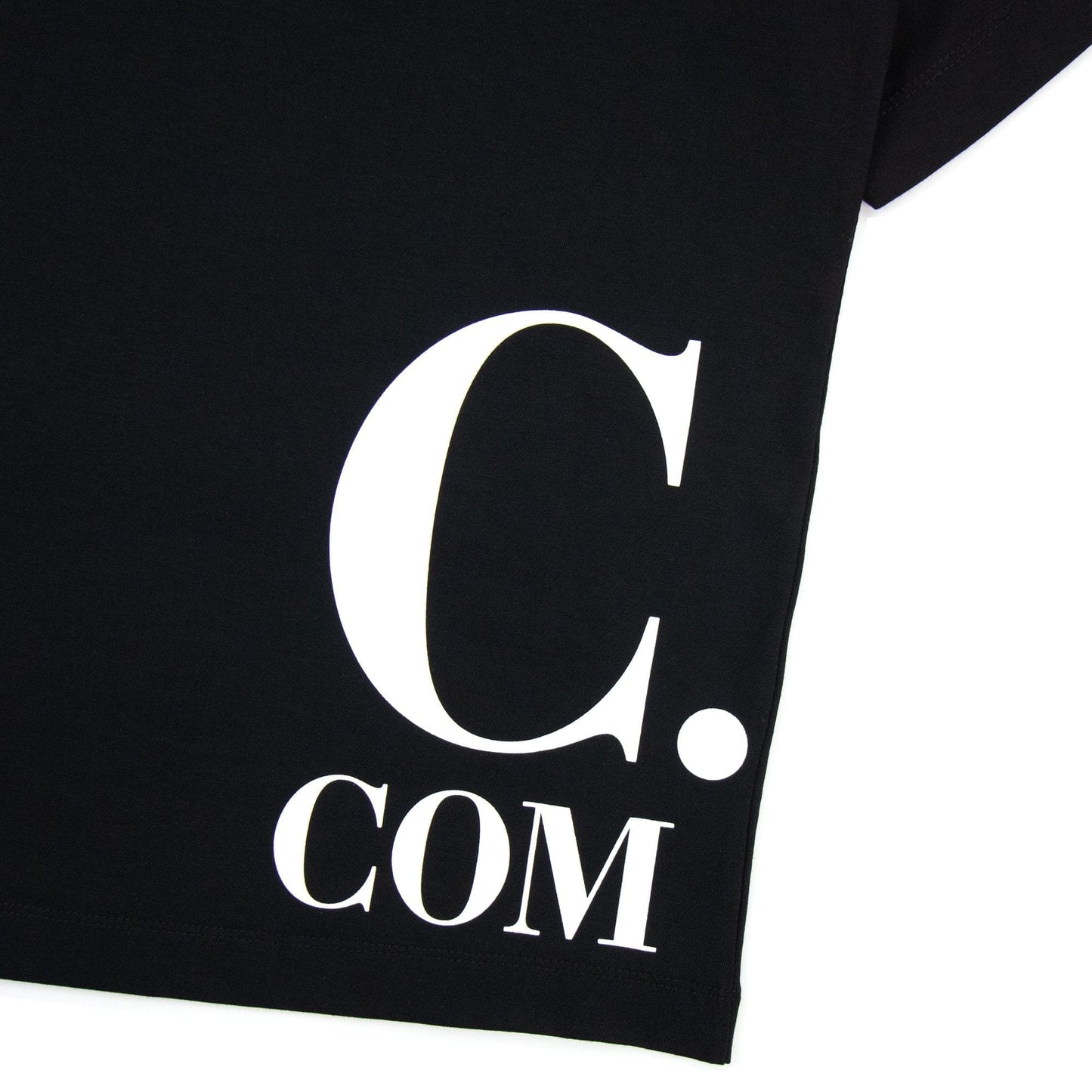 Cp Company Undersixteen Wrap Logo S/s T Shirt Black 999